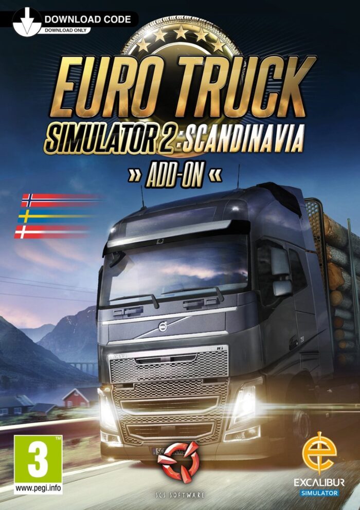 euro truck simulator 2 scandinavia cover original 2 - GameKeyShop.fi