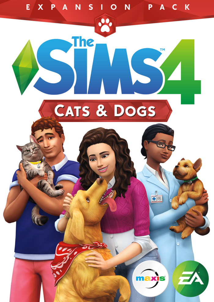 the sims 4 cats and dogs cover original - GameKeyShop.fi