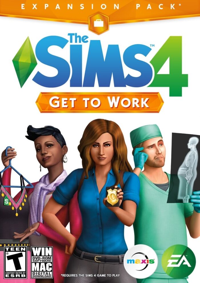 the sims 4 get to work cover original - GameKeyShop.fi